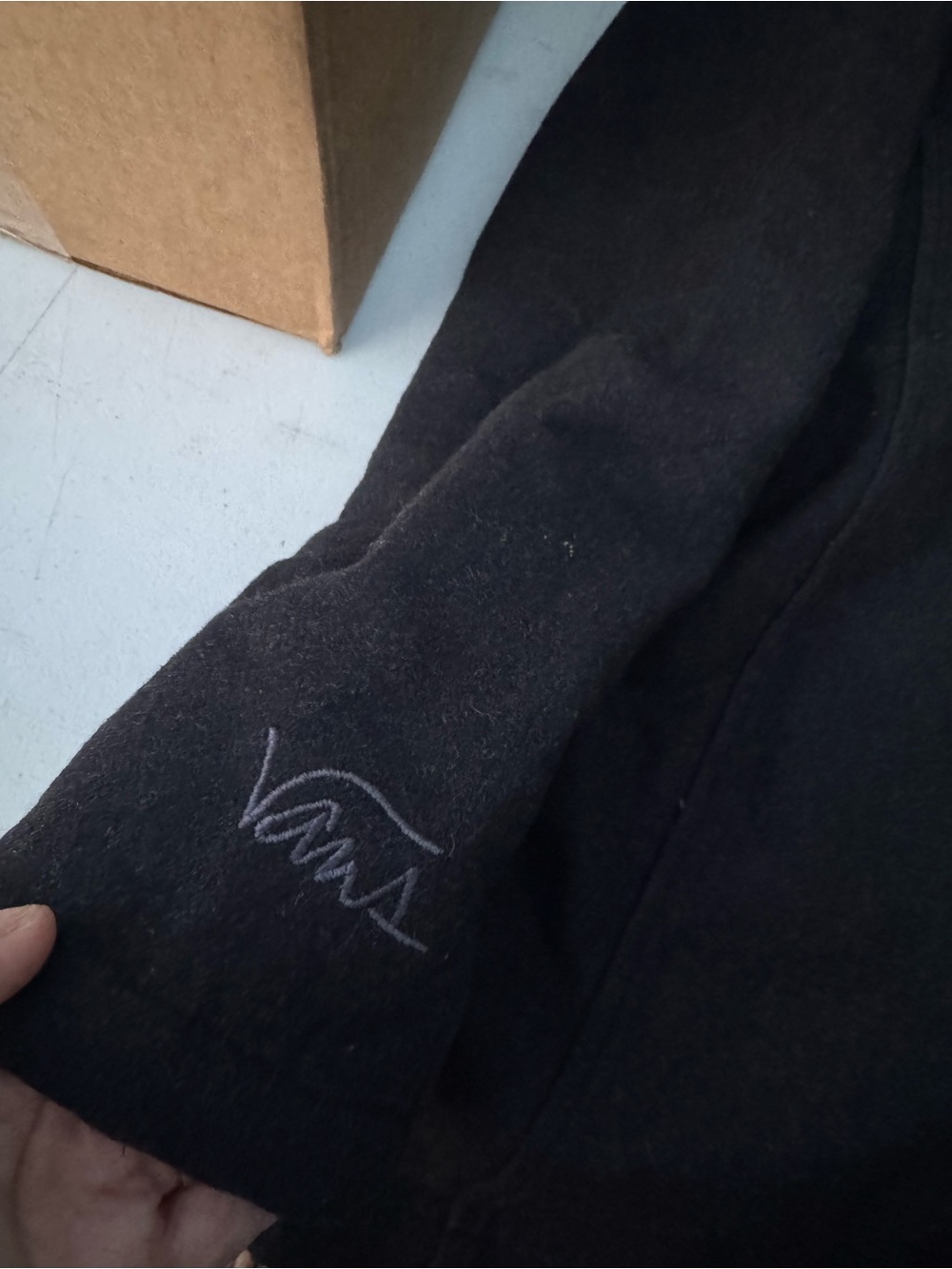 Vans Black Double-Breasted Hooded Pea Coat - Picture 5 of 6